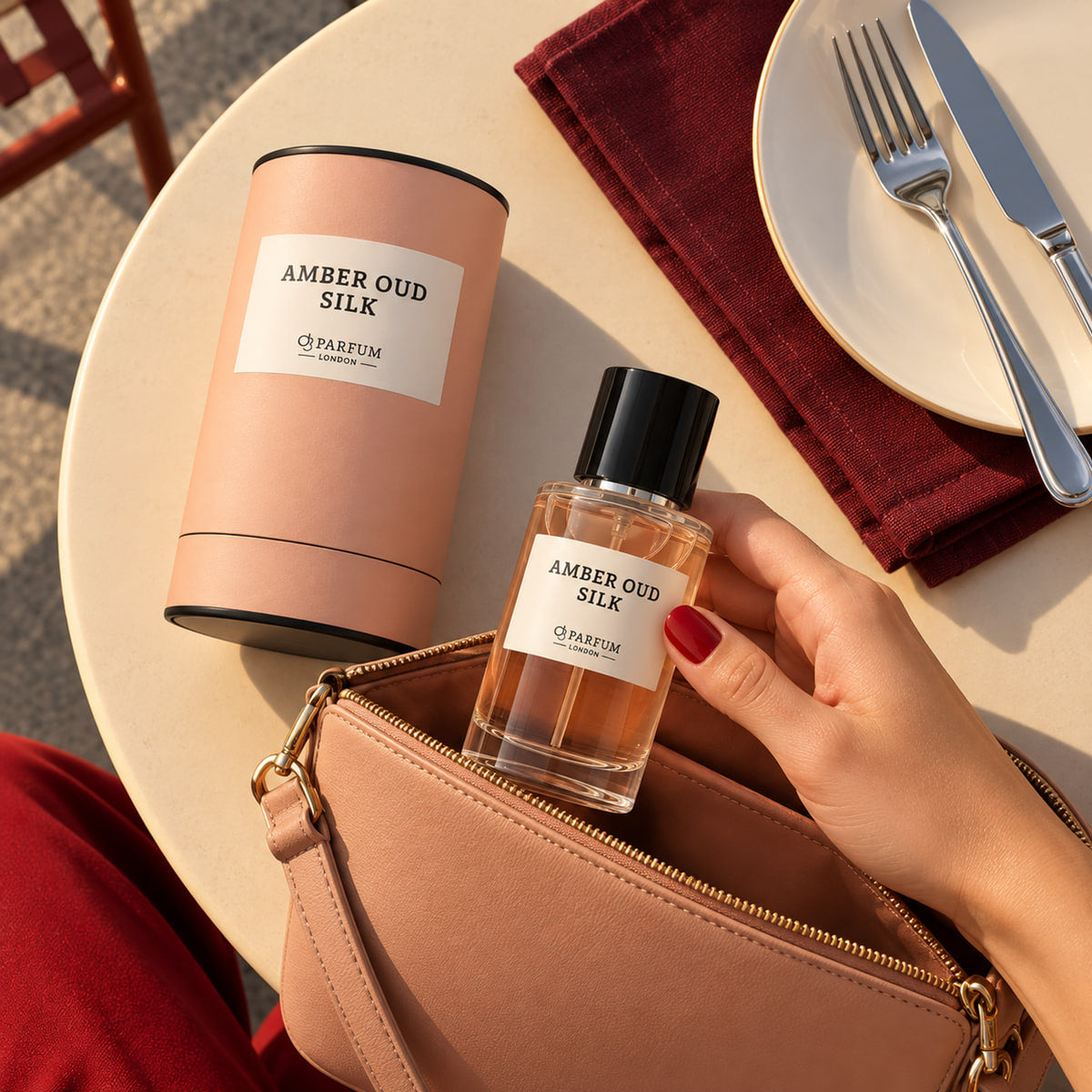Amber Oud Silk — Everyday fragrance moment