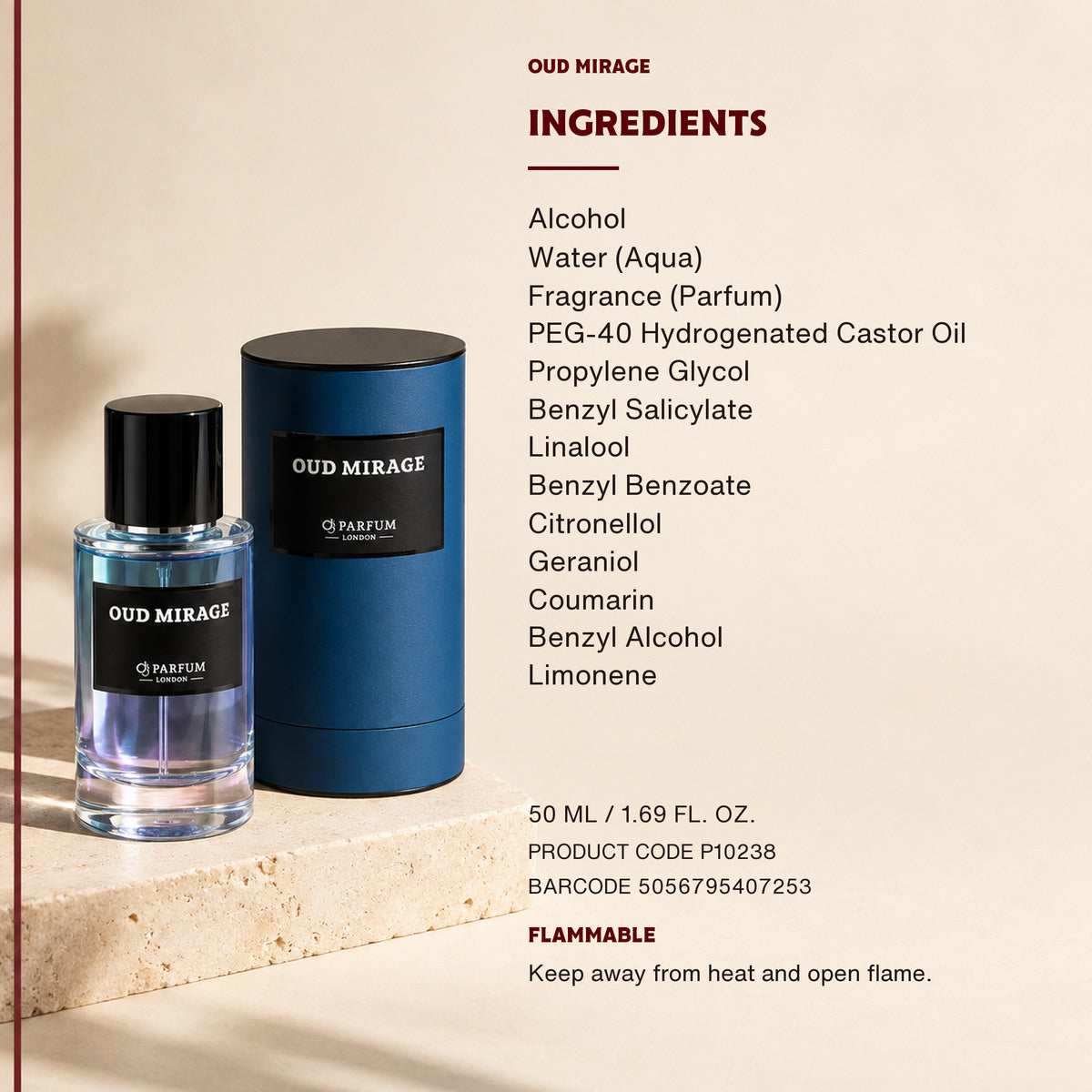 Oud Mirage — Ingredients and care